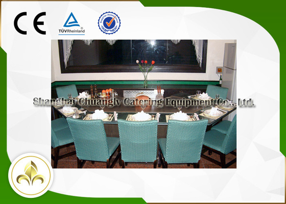 شراء جهاز ترسيب الدخان الياباني Teppanyaki Grill Equipment مخصص أحد عشر مقعدًا online manufacture