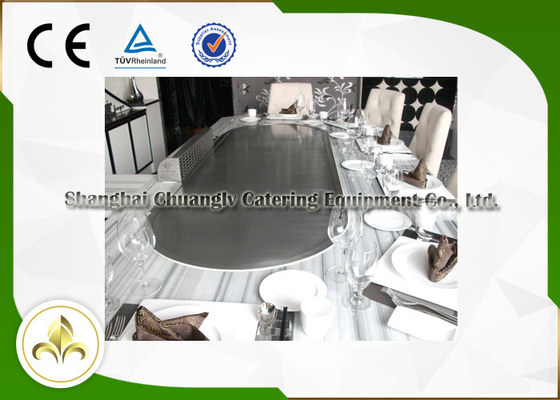 شراء آمنة عالية الكفاءة داخلي شقة أعلى شواية الكهربائية تيبانياكي الجدول OEM online manufacture