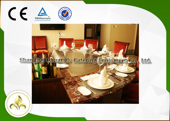 شراء مطعم التعريفي / الكهربائي Hibachi Grill 7 مقاعد R650 مع نظام التهوية online manufacture