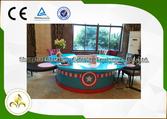 شراء شواية طعام يابانية دائرية من الخشب المطلي ، شواية تيبانياكي خارجية / داخلية online manufacture