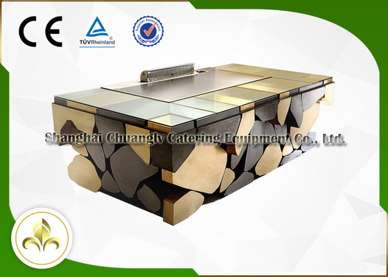 شراء مطعم طاولة الشواء اليابانية لوحة تيبانياكي الحث الكهرومغناطيسي online manufacture