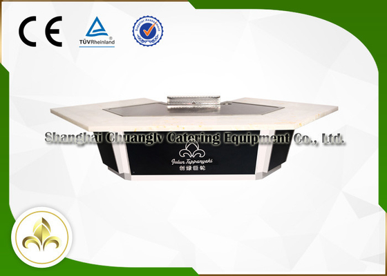 شراء التصميم المفاهيمي Teppanyaki Hibachi Grill اليابانية طاولة الطبخ شكل جسر online manufacture