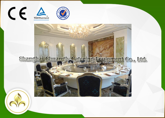 شراء طاولة Hibachi خارجية دائرية مزدوجة الظهر ، طاولة شواء Teppnayaki خارجية online manufacture