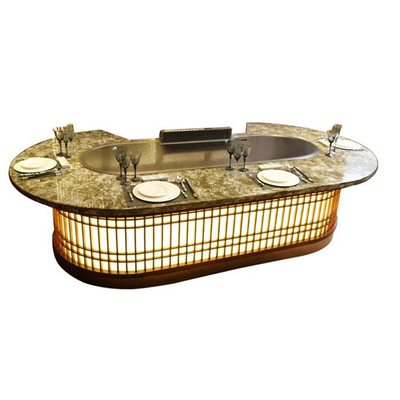 شراء 10 مقاعد حار بيع معدات المطبخ البيضاوي BBQ Teppanyaki Grill online manufacture