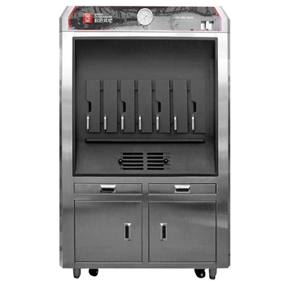 شراء OVEN GRANDMASTER 380V طبقة واحدة 4 شبكات آلة شواء الأسماك التجارية online manufacture