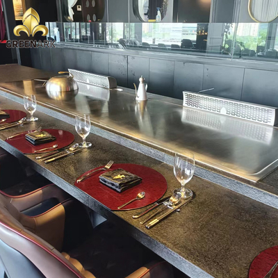 جودة  Commercial Hibachi Grill with Custom Flat Alloy Steel Surface مصنع