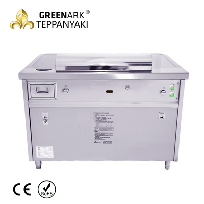 شراء 7 مقاعد تيبانياكي الكهربائية الشواية المادة الفولاذ المقاوم للصدأ 380v 50hz للشواء online manufacture