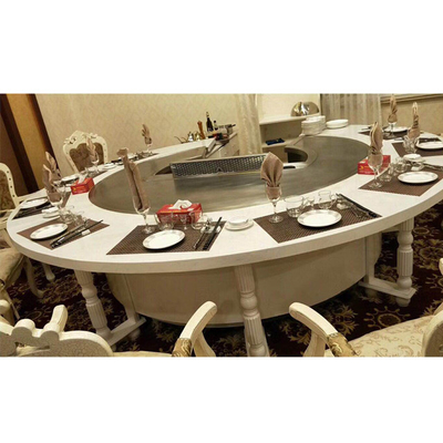 شراء تحريض الدائرة / طاولة شواء Hibachi الكهربائية للتكوين الأساسي للمطعم online manufacture