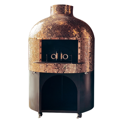 شراء Round Wood Fired Pizza Oven with Volcanic Lava Rock التصنيع عبر الإنترنت