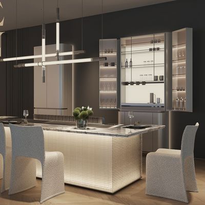 شراء Tailor-Made Teppanyaki Grill Table with Free Design Consultation and Advanced Ventilation Technology التصنيع عبر الإنترنت