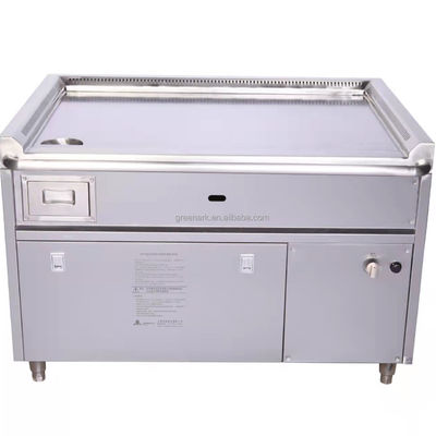 شراء Rectangular Teppanyaki Grill Table with 20mm Thick Heating Plate and 600x400mm Cook Area التصنيع عبر الإنترنت