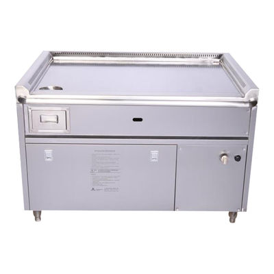 شراء Commercial Stainless Steel Gas Smokeless Teppanyaki Grill Table with 8000W Power and 220-240V/380V Voltage التصنيع عبر الإنترنت