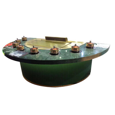 شراء Custom Multifunction 7 Seats Teppanyaki Grill Table with 16mm Thick Cold-Rolled Copper Plate التصنيع عبر الإنترنت
