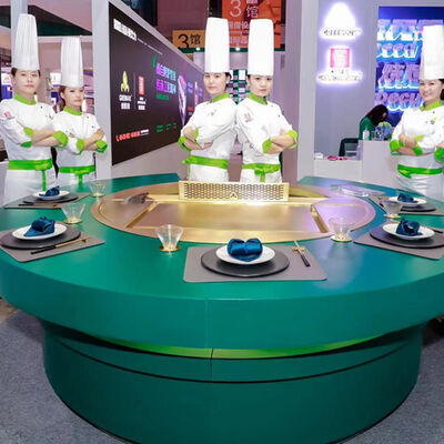 شراء معدات المطبخ التجارية Cooper Teppanyaki Grill Table Hibachi Grill التصنيع عبر الإنترنت