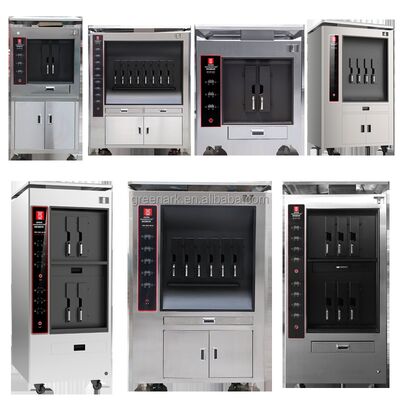 شراء آلة شواء سمك تجارية ذات طبقة واحدة من الفولاذ المقاوم للصدأ بـ 6 مسافات وفرن للمطاعم التصنيع عبر الإنترنت