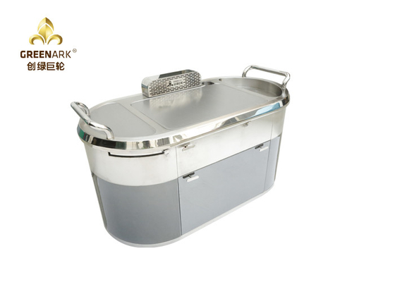 شراء البيضاوي أسفل استنفاد المحمول Teppanyaki Grill LPG الغاز الطبيعي Hibachi Table مع التنقية online manufacture
