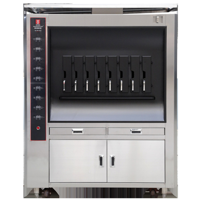 شراء 20KW طبقة واحدة آلة شواء السمك الكهربائية التدفئة فرن السمك مع 8 مسافات online manufacture
