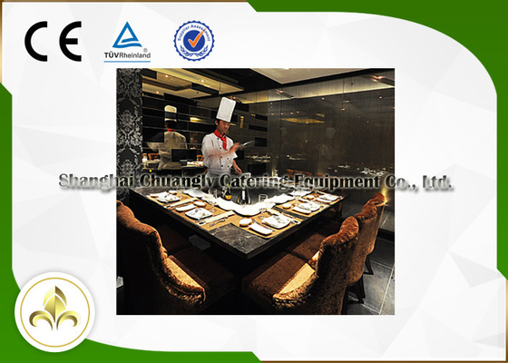 تسعة مقاعد تجارية Hibachi Grill ، LPG / Pipeline Natural Gas Hibachi Grill