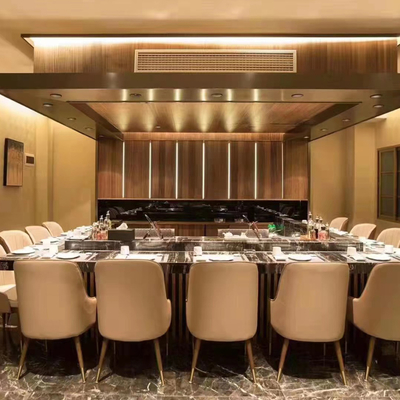 طاولة الشواية من الفولاذ المقاوم للصدأ 1200x850x800mm 8kW 380V