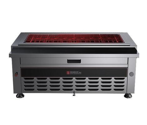 Stainless Steel Rapid Heating 380V/6KW Smokeless BBQ Grill for Commercial Use
