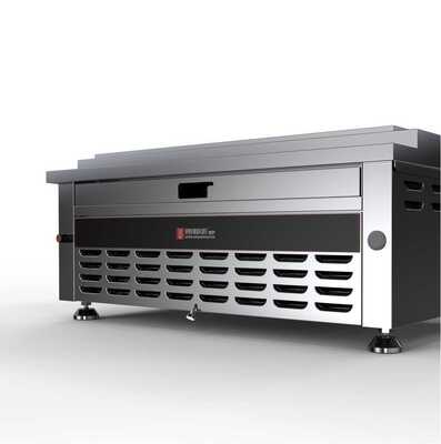 شواية الشواء الكهربائية من الفولاذ المقاوم للصدأ بدون دخان مع تسخين 800 درجة مئوية للاستخدام التجاري